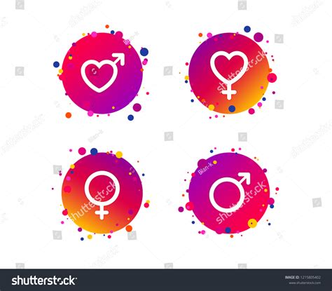 Male Female Sex Icons Man Woman Stock Vector Royalty Free 1215805402 Shutterstock