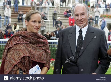 Karim Aga Khan And His Daughter Princess Zarah At Longchamp In Paris