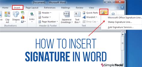 By susan harkins in software. How to Insert Signature in Word | Microsoft word document ...