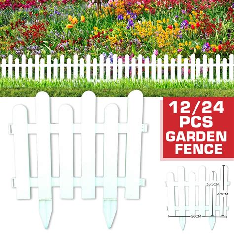 Hallolure 20 Ft Garden Border Fencing Fence Pannels Outdoor Landscape