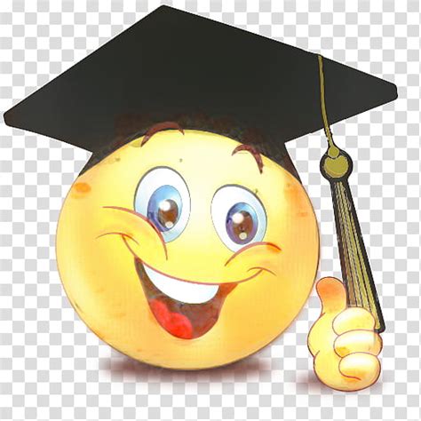 Happy Face Emoji Emoticon Smiley Graduation Ceremony Graduate