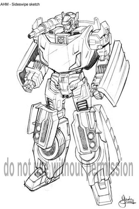 Sideswipe transformers coloring pages coloring pages. Sideswipe design adaptation by GuidoGuidi on DeviantArt