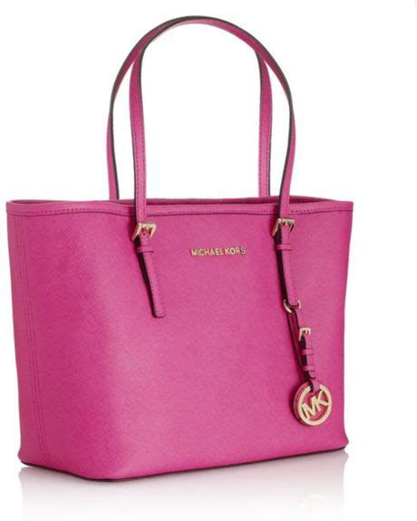 Michael Michael Kors Jet Set Small Travel Tote In Pink Jet Lyst