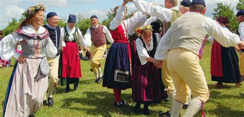 Des Danseurs Suédois à Avranches Le Folklore Suédois
