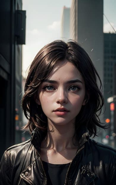 Premium Ai Image Realistic Girl Portrait