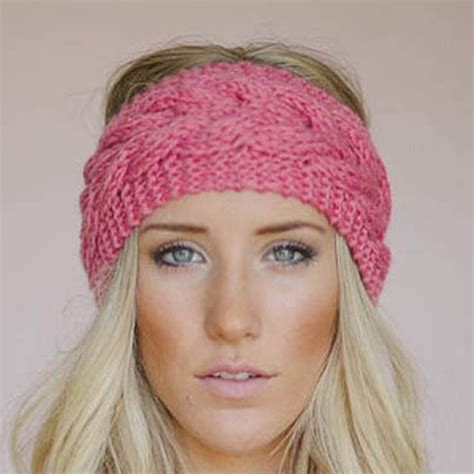New Women Winter Knitting Turban Headbands Solid Warm Crochet Hair Band Knitted Wool Stretch