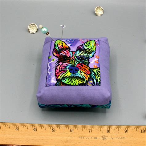 Modern Dog Pincushion Doggie Daze Pin Cushion Pop Art Puppy Etsy