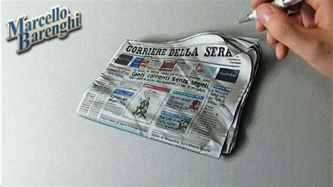 How To Draw The Corriere Della Sera Newspaper Youtube