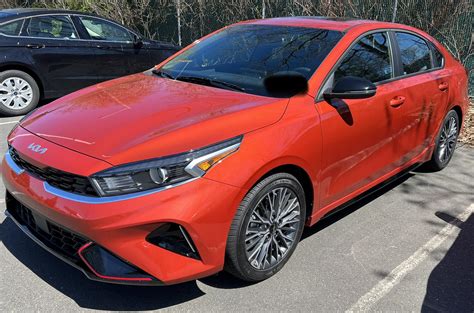 My New 2022 Kia Forte Gt Line And I Love This Orange Color For It Rkia