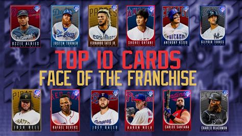 Mlb The Show 20 Top 10 Face Of The Franchise Cards Overall Youtube