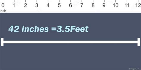 42 Inches In Feet 42 Inches To Feet How Many Are