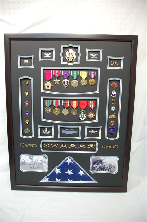 Us Army Infantry Shadow Box Display W Flag Military Shadow Box