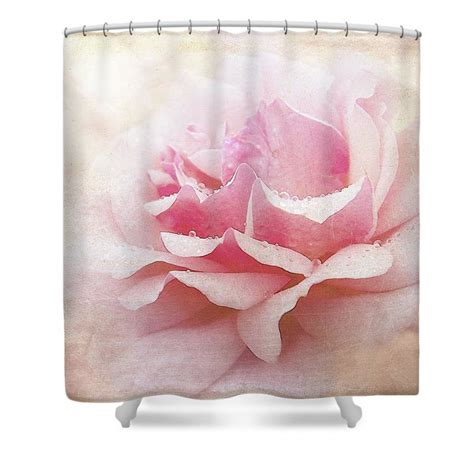 Fully Pink Rose Shower Curtain For Sale By Terry Davis Unique Shower Curtain Custom Shower