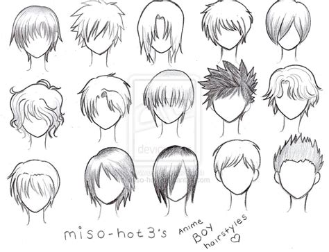 Anime Boy Hairstyles By Pmtrix On Deviantart