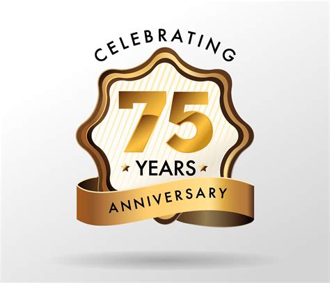 75 Years Anniversary Celebration Logotype Anniversaries Logo Set