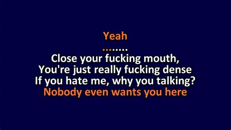 Pink Guy Stfu Karaoke Instrumental Lyrics Obskure Youtube