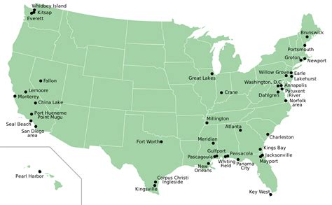 Awasome All Military Bases In The Us Map 2022