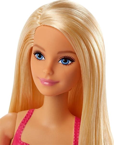 Mattel Barbie Doll Beach Blonde Dark Pink Swimsuit Skroutz Gr
