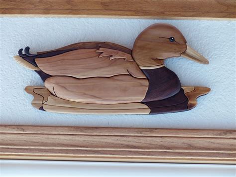 Intarsia Duck Dennis Erhart Intarsia Intarsia Wood Wooden Art