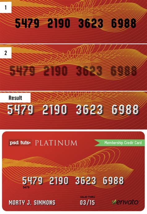 quick tip create  realistic credit card  photoshop