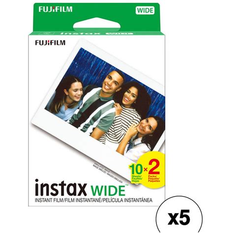 Fujifilm Instax Wide Instant Film 5 X 20 Exposures Bandh Photo