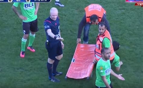 Medics Drop Injured Football Player Trying To Stretcher Him Of Field In Israeli
