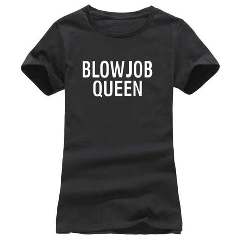 Womens T Shirt Blowjob Queen Funny Harajuku Clothes For Women Alien