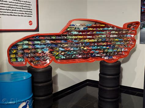 Mattel Exhibit Featuring Disney Pixar Cars Die Cast Vehicles Speeds