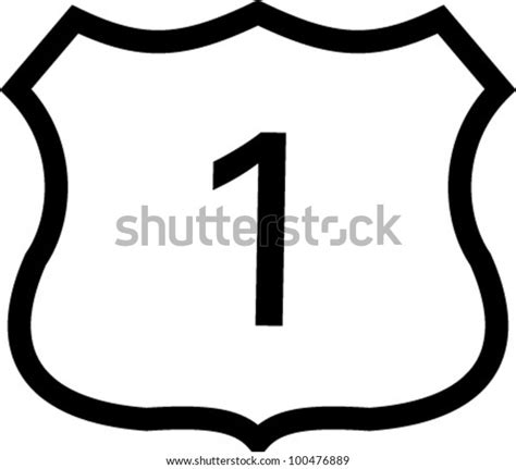 Us 1 Highway Sign Stock Vector Royalty Free 100476889
