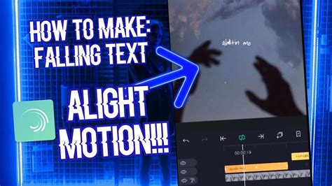 Falling Text Alight Motion Easy Tutorial Youtube