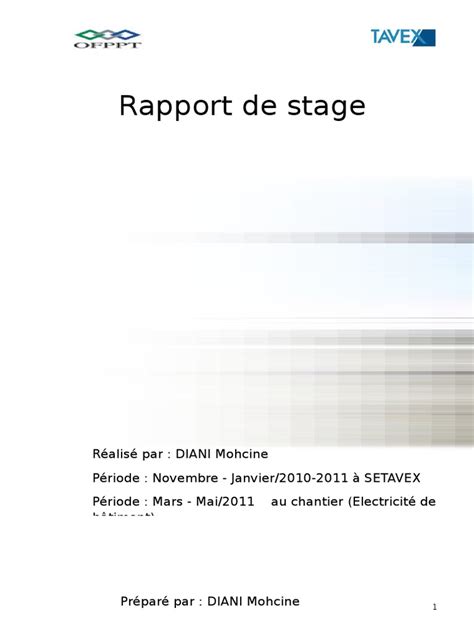 Rapport De Stage Settavex 2 Cogénération Électrotechnique