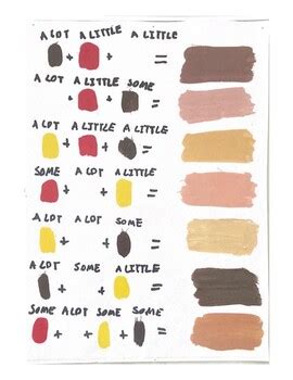 Skin Tone Mixing Chart Example Create Art With Me Color Mixing