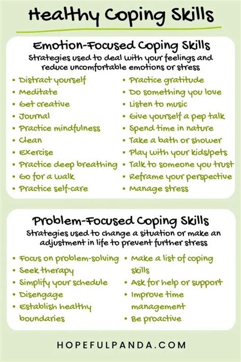 Healthy Coping Skills For Uncomfortable Emotions In Healthy Coping Skills Coping