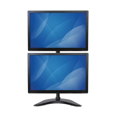 Vertical Dual Monitor Stand Heavy Duty Steel Monitors