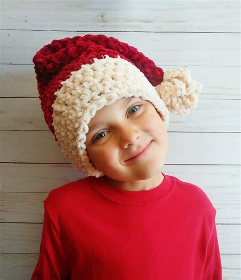 Velvet Santa Hat 2 Sizes Free Crochet Pattern Santa Hat Pattern