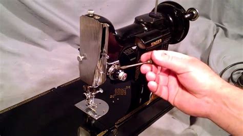 How To Thread A Vintage Singer Featherweight 221 Sewing Machine And