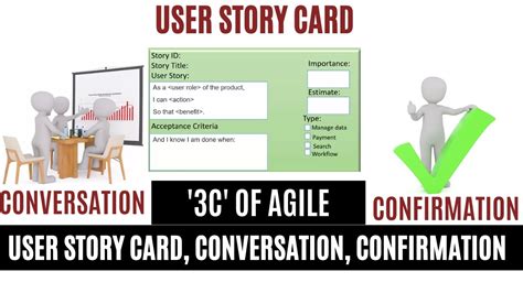 How To Write A Good User Story In Agile Using C Card Conversation And Confirmation Youtube