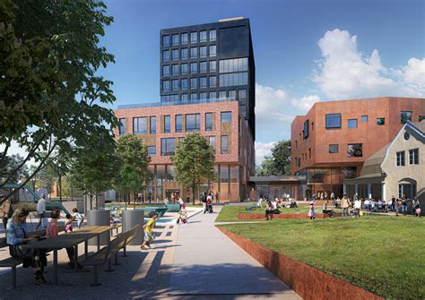 Utsyn mot lillestrøm stasjon og bussterminal fra tårnet i rådhuset i lillestrøm kommune. Lillestrøm Delta | Holm Eiendom