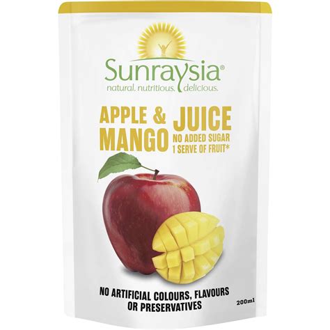 Sunraysia Apple And Mango Juice 200ml Is Halal Suitable Vegan