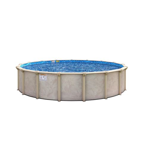 Floridian 24 Ft Round X 48 In Deep Round Above Ground Pool Package