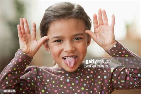 Girl Sticking Out Tongue Bildbanksfoton Och Bilder Getty Images