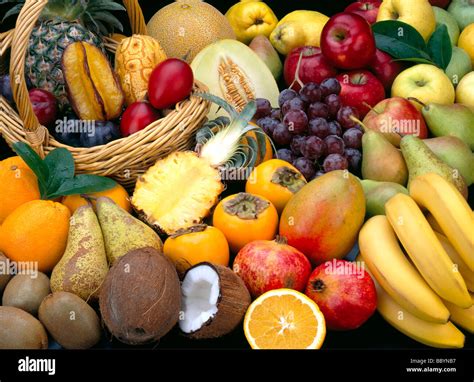 Bunch Of Fruit Stock Photo Alamy