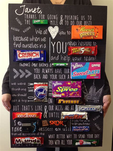 And the most amazing thing is this: Boss's Day Candy Poem! | Candy poems, Candy poster, Boss ...