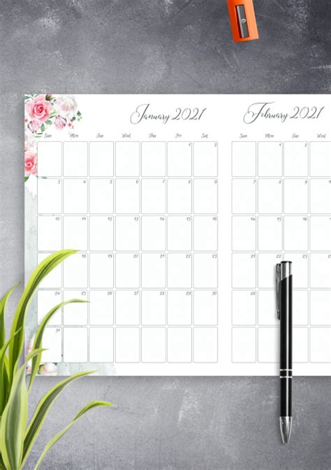 2022 Printable Calendar Vertical 2022 Year Calendar Vertical Design