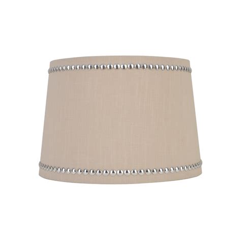 Shop Style Selections 9 In X 13 In Linen Fabric Drum Lamp