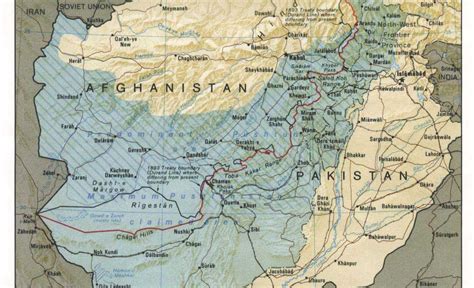 Detailed Map Of Afghanistan And Pakistan Maps Of The World