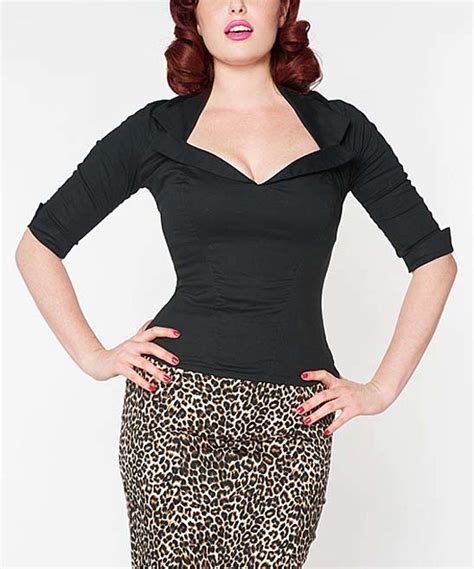 Love This Pinup Couture Black Doris Top By Pinup Couture On Zulily