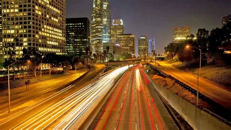 Los Angeles Traffic Time Lapse California La Rush Hour Street Videos