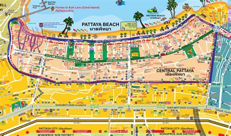 Pattaya Map Th I Lan