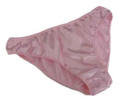 PINK Shiny SATIN Panties Low Rise BIKINI BRIEFS Plain Simple Made In France EBay